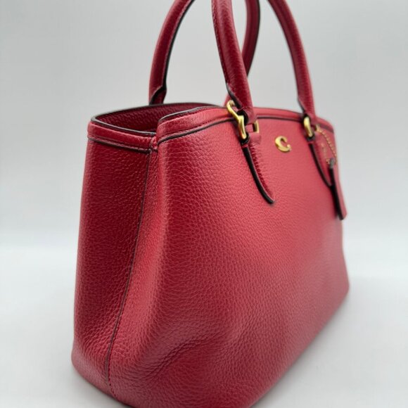 COACH Legacy pebbled leather medium carryall satchel crossbody -Defective - Picture 4 of 14